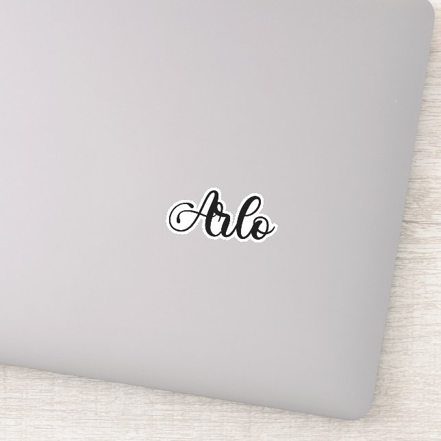 Adesivo Nome do Arlo - Caligrafia manuscrita (Detalhe)