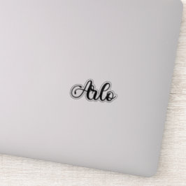 Adesivo Nome do Arlo - Caligrafia manuscrita