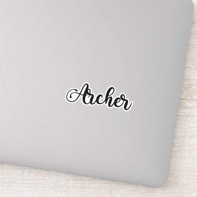 Adesivo Nome do Arquivador - Caligrafia Manuscrita (Detalhe)