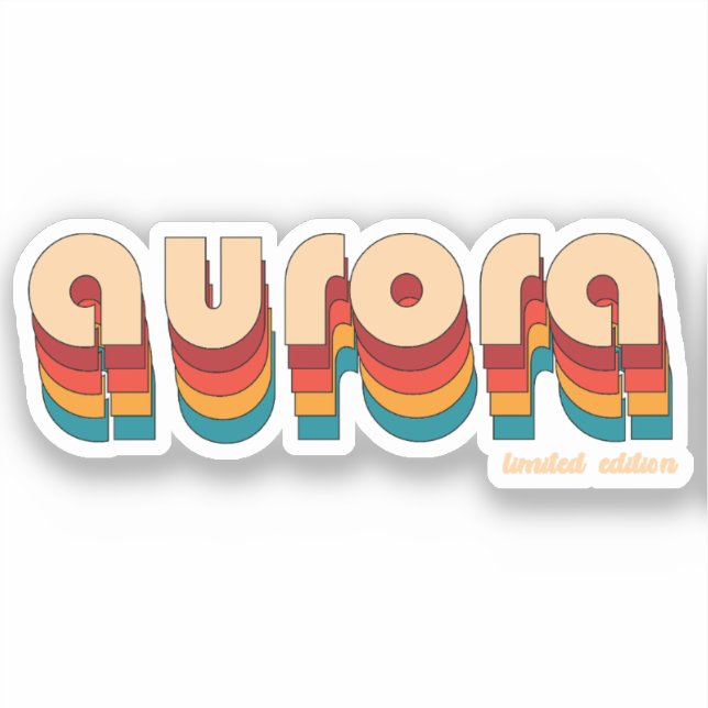 Adesivo Nome do Aurora Retroativo (Frente)