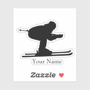 Adesivo Nome do Esqui