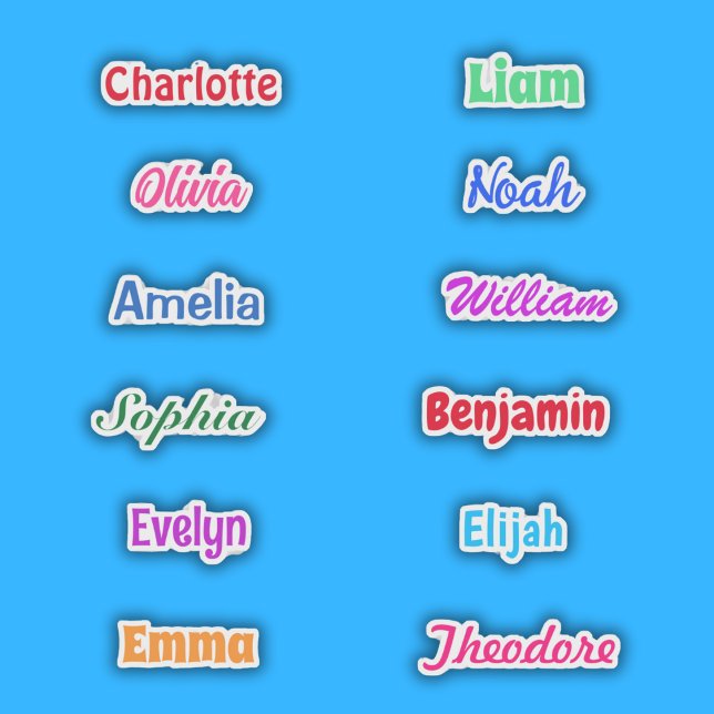 Adesivo Nome do Favor do Partido à Prova de Água (Criador carregado)