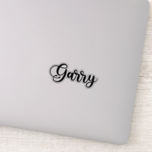 Adesivo Nome do Garry - Caligrafia manuscrita