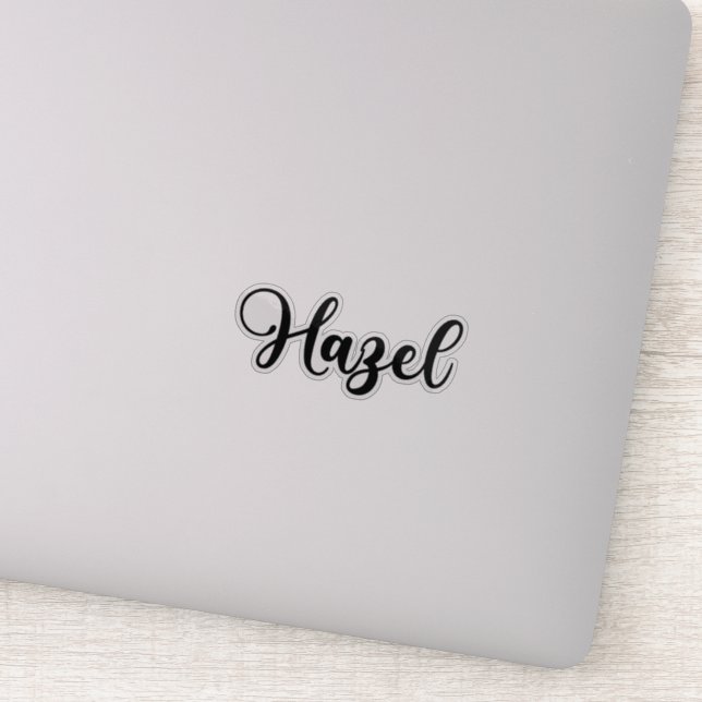 Adesivo Nome do Hazel - Caligrafia manuscrita (Detalhe)