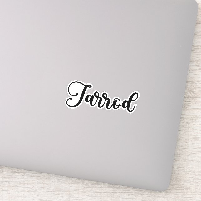Adesivo Nome do Jarrod - Caligrafia manuscrita (Detalhe)