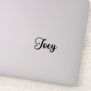 Adesivo Nome do Joey - Caligrafia manuscrita