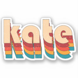 Adesivo Nome do Kate Retro