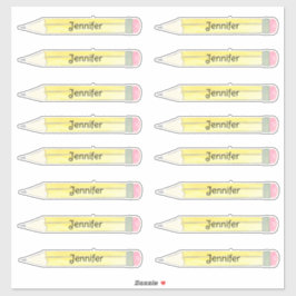 Adesivo Nome do lápis