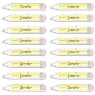 Adesivo Nome do lápis