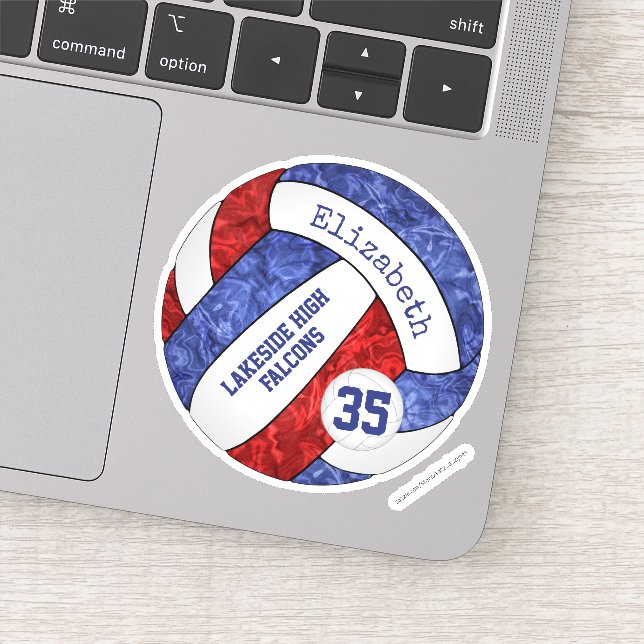 Adesivo nome do mascote da equipe de vôlei das raparigas v (Detalhe)