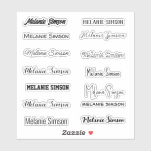 Adesivo Nome do na moda