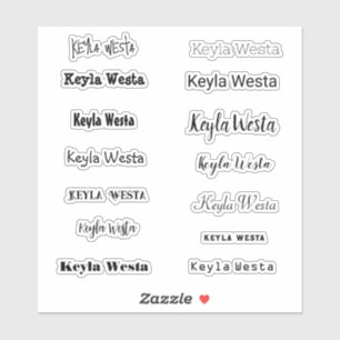 Adesivo Nome do na moda