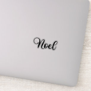 Adesivo Nome do Noel - Caligrafia manuscrita