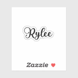 Adesivo Nome do Rylee - Caligrafia manuscrita
