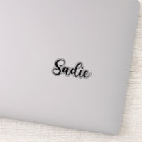 Nome do Sadie - Caligrafia manuscrita