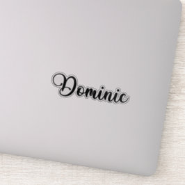 Adesivo Nome Dominic - Caligrafia manuscrita