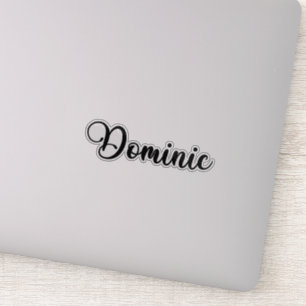 Adesivo Nome Dominic - Caligrafia manuscrita