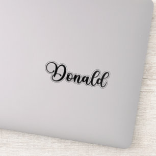 Adesivo Nome Donald - Caligrafia manuscrita