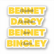 Nome dos Principais Caracteres do Orgulho e Precon