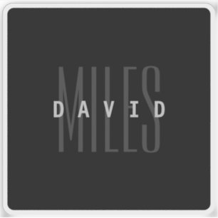 Adesivo Nome e sobrenome Moderno Sobreposto