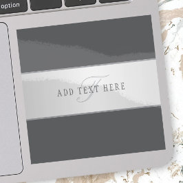 Adesivo Nome Elegante e Letra Monográfica (ou outro texto)