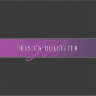 Adesivo Nome Elegante e Monograma Inicial/s