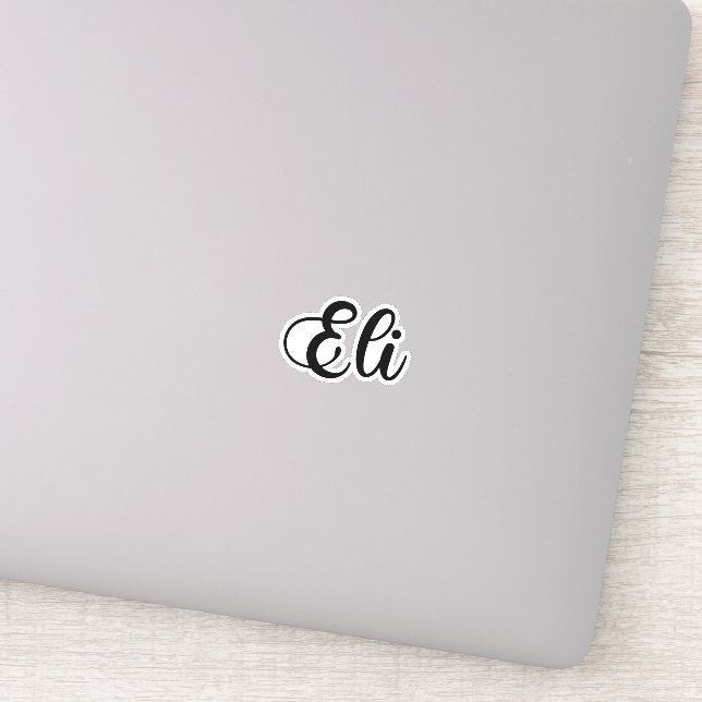 Adesivo Nome Eli - Caligrafia manuscrita (Detalhe)