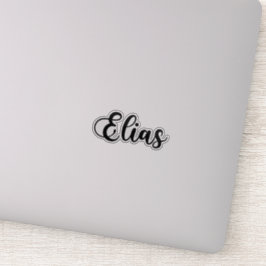 Adesivo Nome Elias - Caligrafia manuscrita