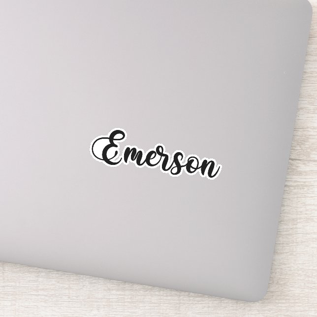 Adesivo Nome Emerson - Caligrafia manuscrita (Detalhe)