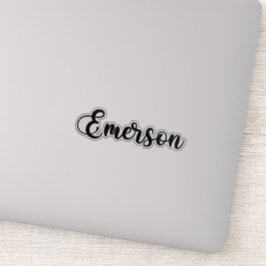 Adesivo Nome Emerson - Caligrafia manuscrita