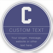 Nome exclusivo e Modelo Monograma | Azul Marinho