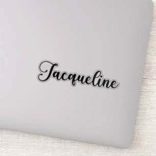 Adesivo Nome Jacqueline - Caligrafia manuscrita