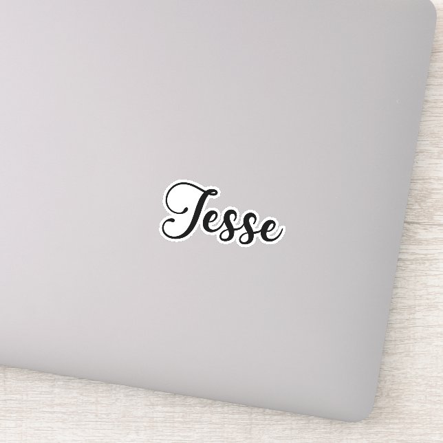 Adesivo Nome Jesse - Caligrafia manuscrita (Detalhe)