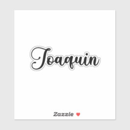 Adesivo Nome Joaquin - Caligrafia manuscrita