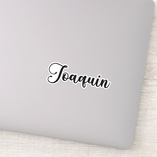 Adesivo Nome Joaquin - Caligrafia manuscrita (Detalhe)