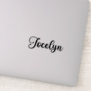 Adesivo Nome Jocelyn - Caligrafia manuscrita