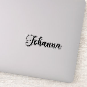 Adesivo Nome Johanna - Caligrafia manuscrita
