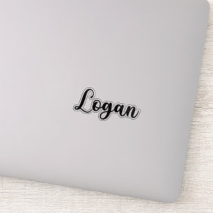 Adesivo Nome Logan - Caligrafia manuscrita