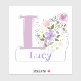 Adesivo Nome Lucy com a opção Letter L Sticker Cut-Out