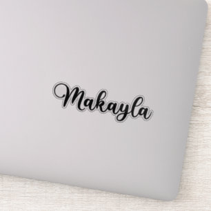 Adesivo Nome Makayla - Caligrafia manuscrita