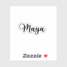 Adesivo Nome Maya - Caligrafia manuscrita