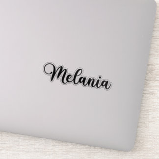 Adesivo Nome Melania - Caligrafia manuscrita