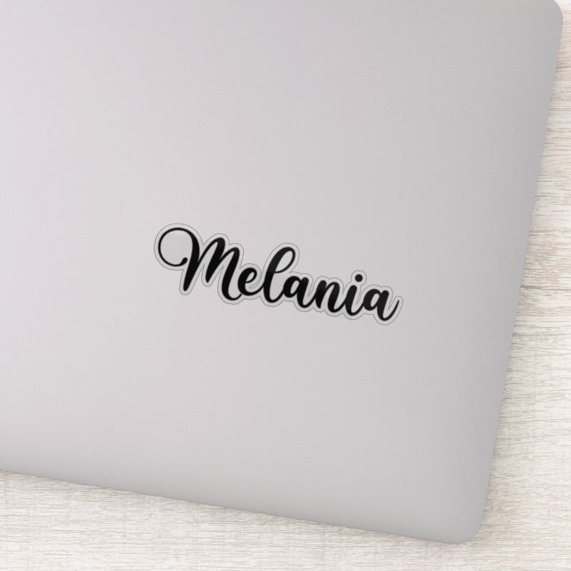 Adesivo Nome Melania - Caligrafia manuscrita (Detalhe)