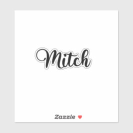 Adesivo Nome Mitch - Caligrafia manuscrita