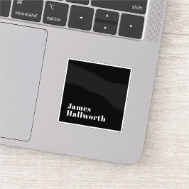 Adesivo Nome Moderno Retroativo Editável do na moda (ou ou