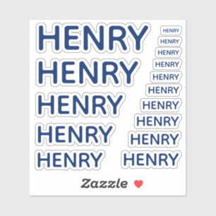 Adesivo Nome Personalizado Azul Real 15 Tamanhos Simples