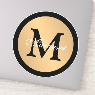 Adesivo Nome Personalizado Cubo do Botão Metálico Monogram