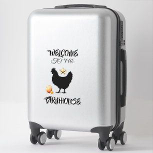 Adesivo Nome Personalizado da Fazenda de Frangos