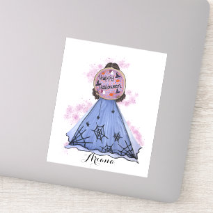 Adesivo Nome Personalizado da Ilustração de Cookie Feliz H