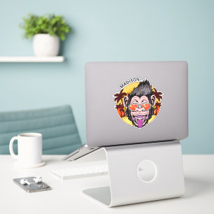 Adesivo Nome personalizado do Beach Monkey